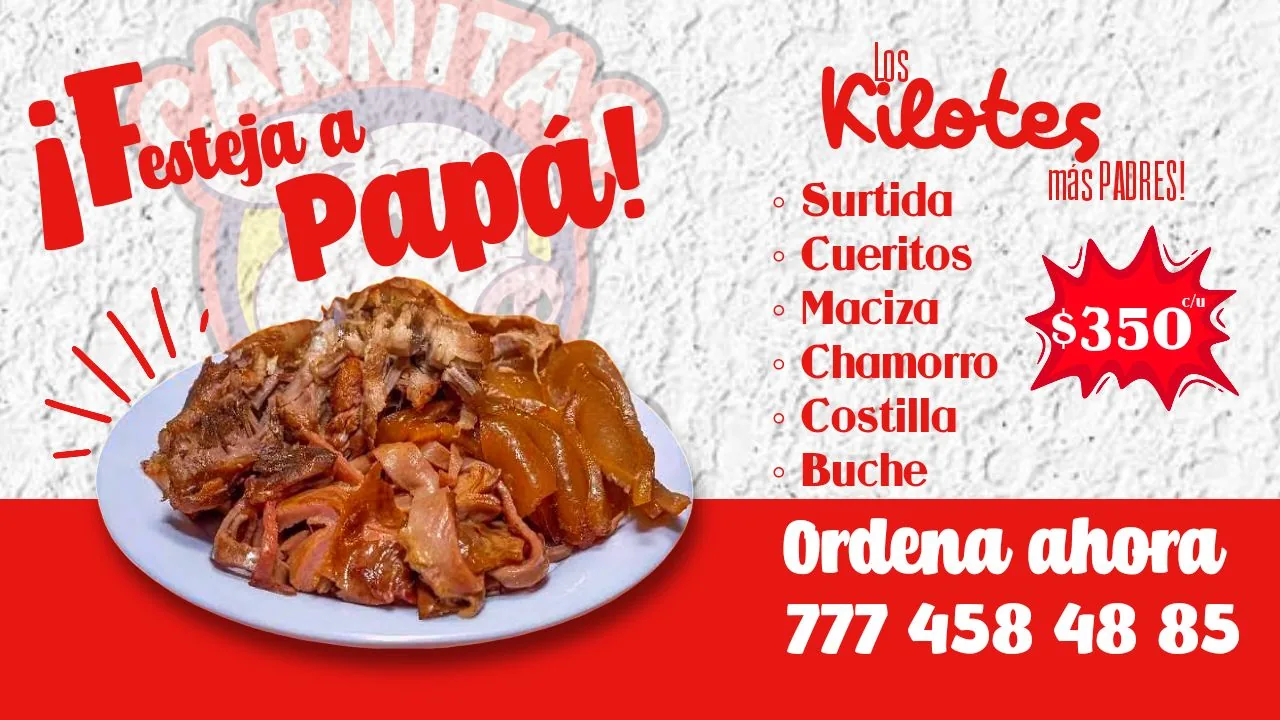 Promoción para papá Carnitas Don Leo